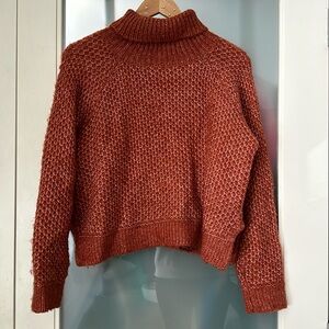 BB Dakota cropped turtleneck sweater